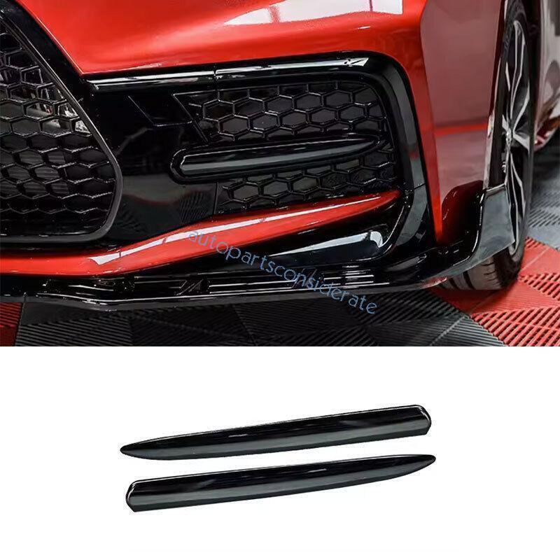 for Toyota for Corolla SE 20-2024 Black Steel Front Fog Light Eyelid Molding Trim 2X