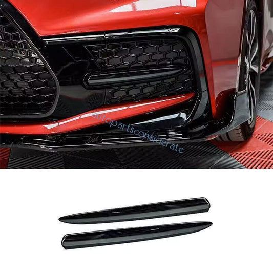 for Toyota for Corolla SE 20-2024 Black Steel Front Fog Light Eyelid Molding Trim 2X