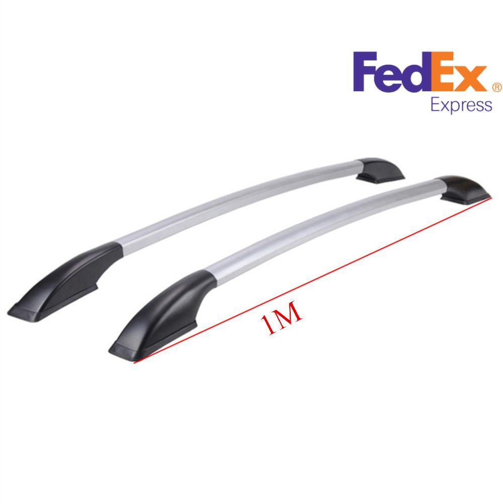 1M Luggage Rack Refit Side Bars Rails Car Top Frame Perforation-Free Decorative Q