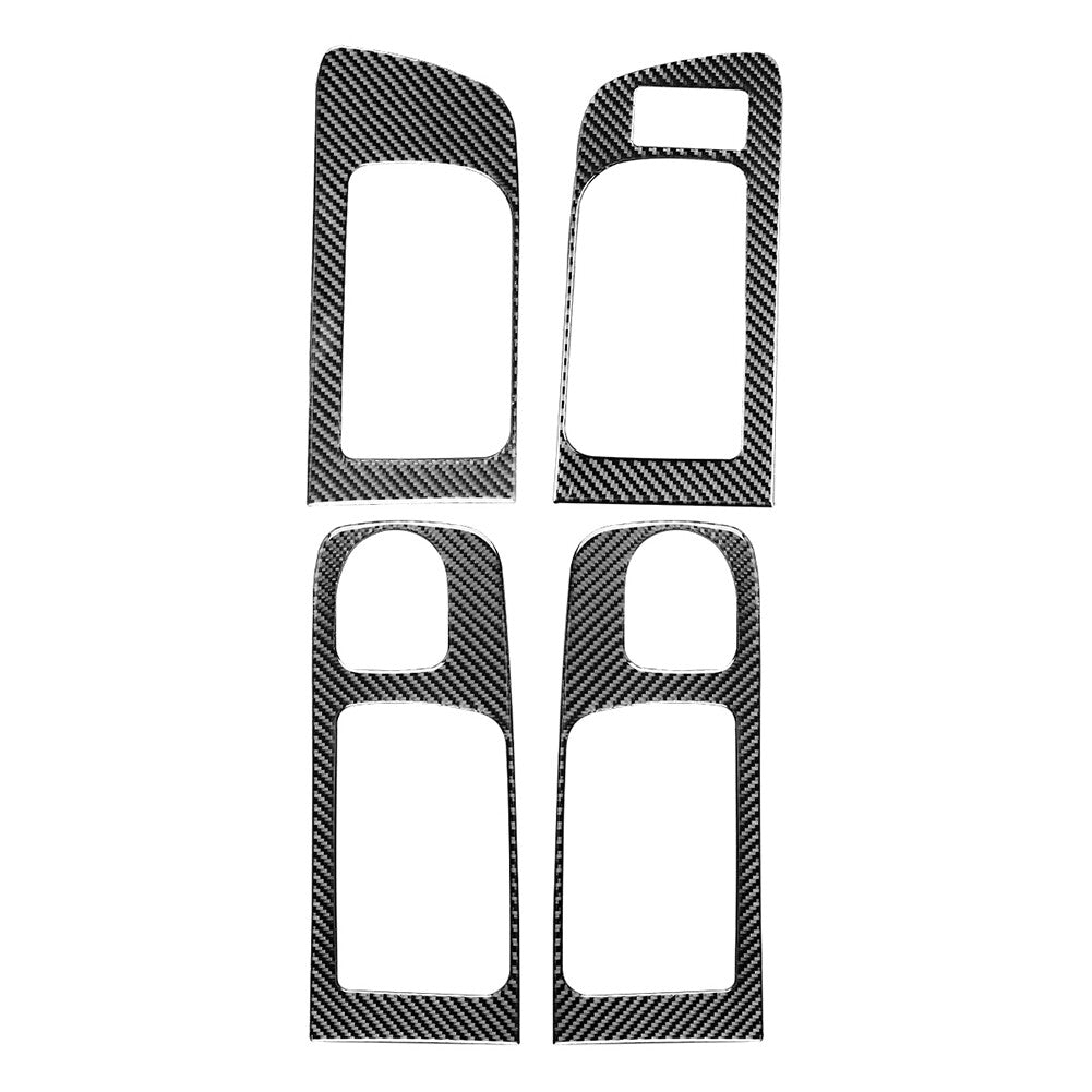 RHD Carbon Fiber Black Inner Handle Frame Trim for Toyota Tundra 2014-2021 2015