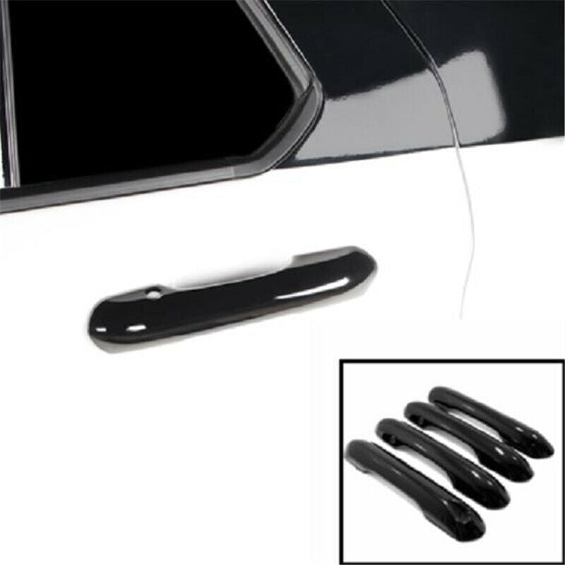 Glossy Black 4Pcs Exterior Door Handle Cover Trim  for ford  Explorer 2020-2022