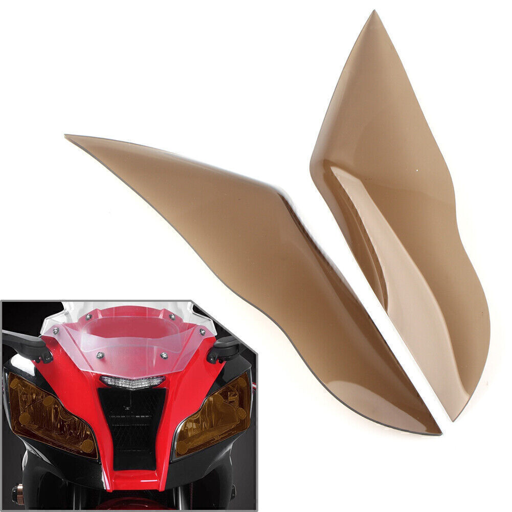 for Kawasaki ZX-10R 2011-15 Smoke Front Headlight Guard Shield Screen Lens Cover Q