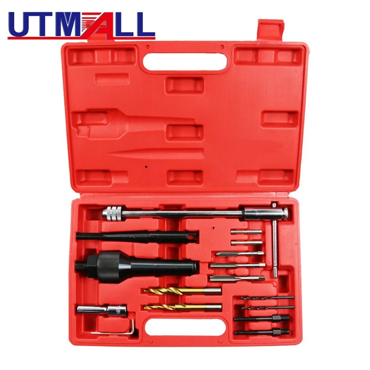 16-piece damaged LED plug removal and installation kit and thread repair tool set