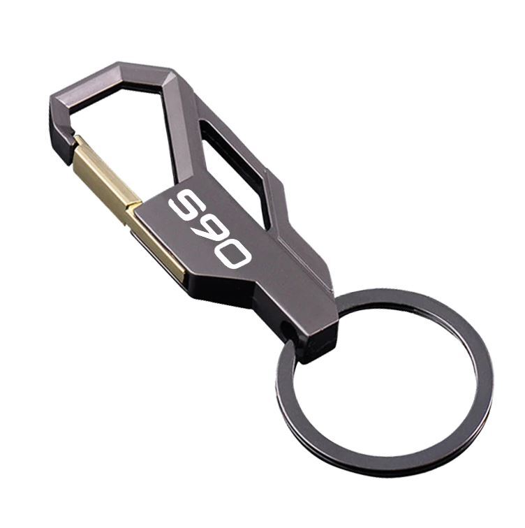 Car Keychain Metal Keyring Badge Lanyard Red for Acura for Subaru Mugen- v