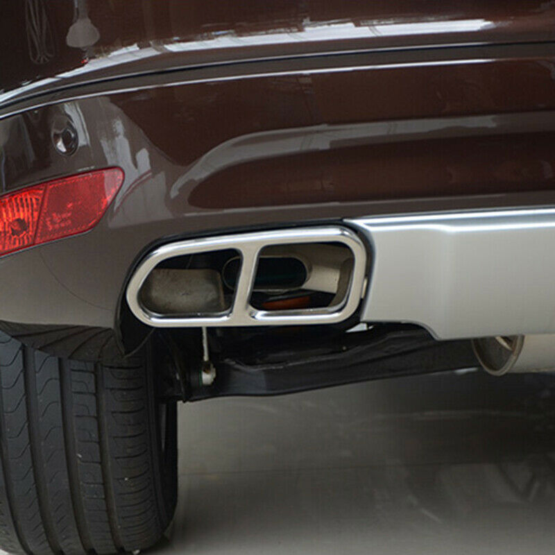 for volvo XC60 2014-2017 steel Rear Tail End Tip Pipe Exhaust Muffler Cover Trim