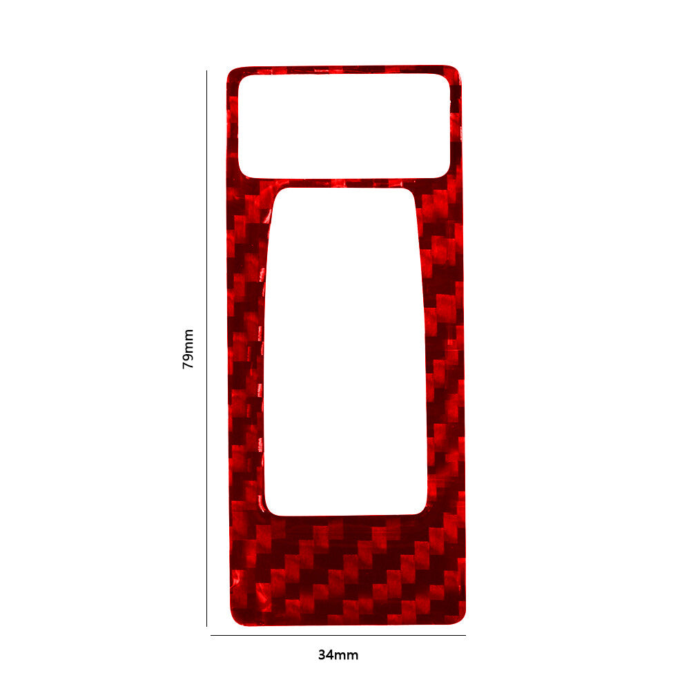 Red carbon fiber passenger side door control cover trim is available on for Chrysler 200