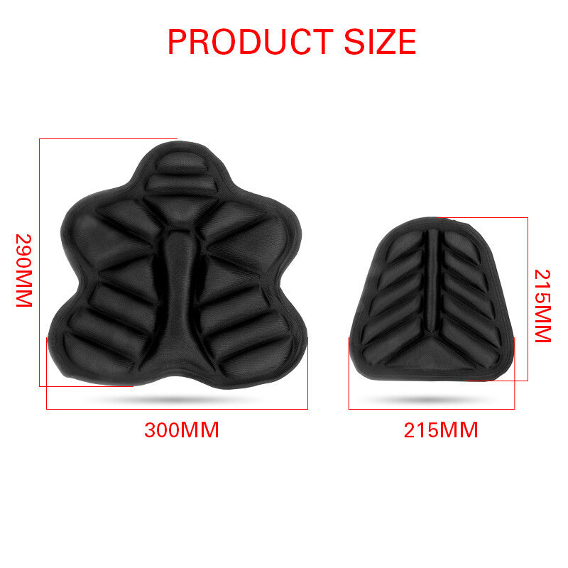Motorcycle FrontRear for Seat Cushion Cover Gel Comfort Universal Pad Lycra Pillow