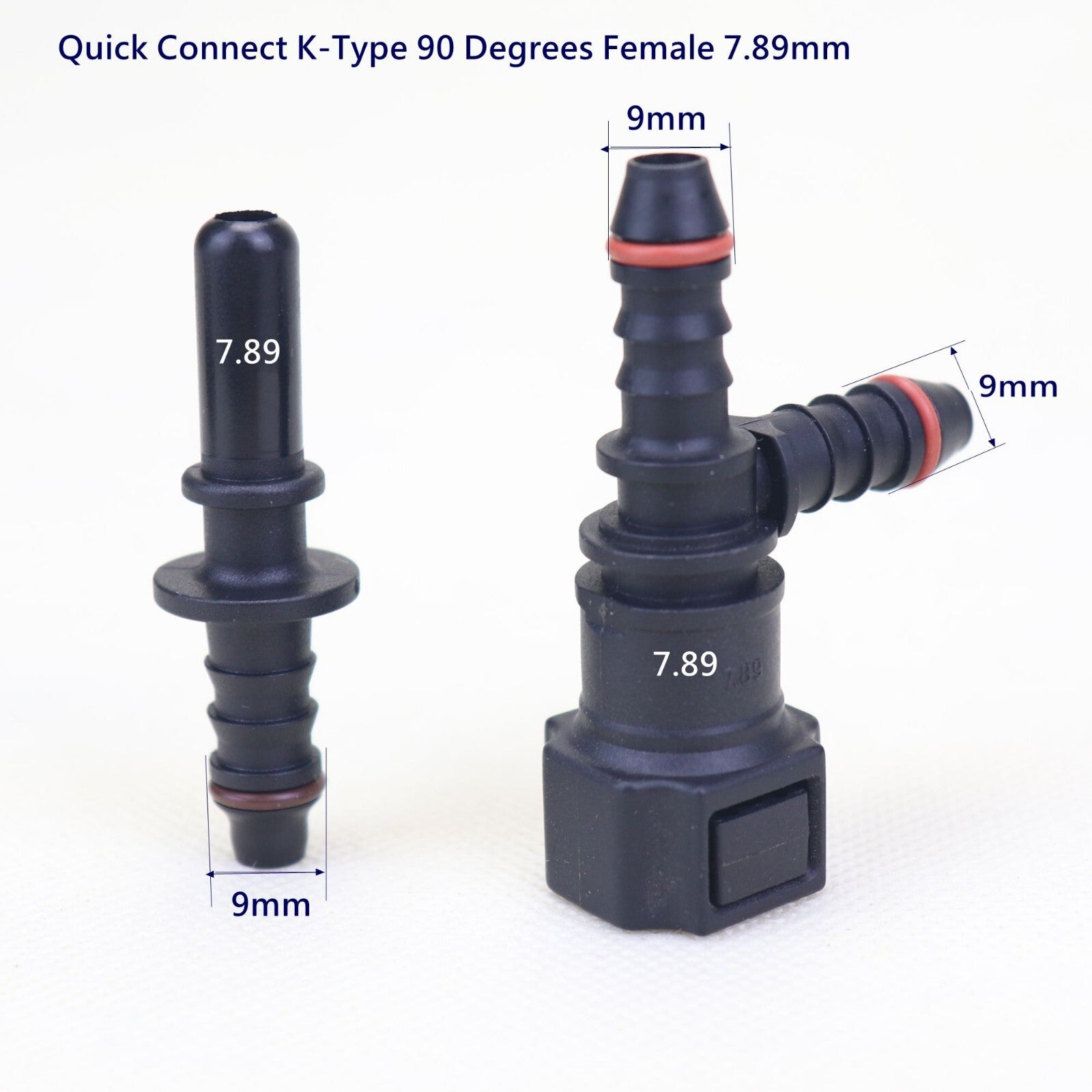 7.89 mm SAE 1/4 inch 6 mm Nylon fuel line quick-connect release hose disconnect hose