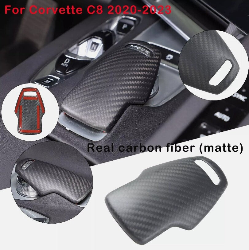 ABS carbon fiber exterior rear frame decoration suitable for Corvette C8 2020-2023- v