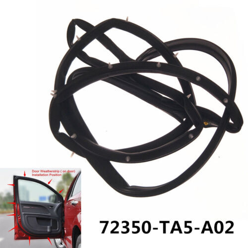 Rubber Front Left Door Weather Strip Seal Driver Side fit Accord Sedan 2008-2012