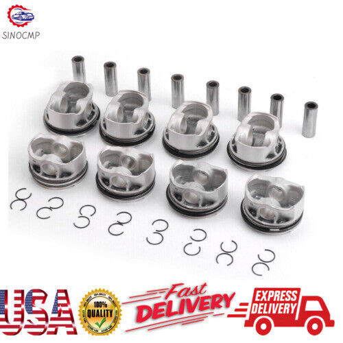8x Piston Rings STD Fit for BMW 550i 750i X5 X6 F01 F02 F07 F10 E70 E71 N63B44A