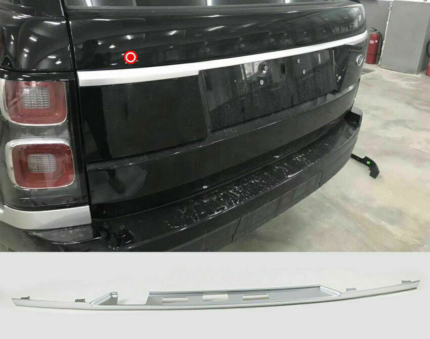 Silver Rear Door Tailgate Trunk Body Molding Trim for Range Rover L405 2013-2021