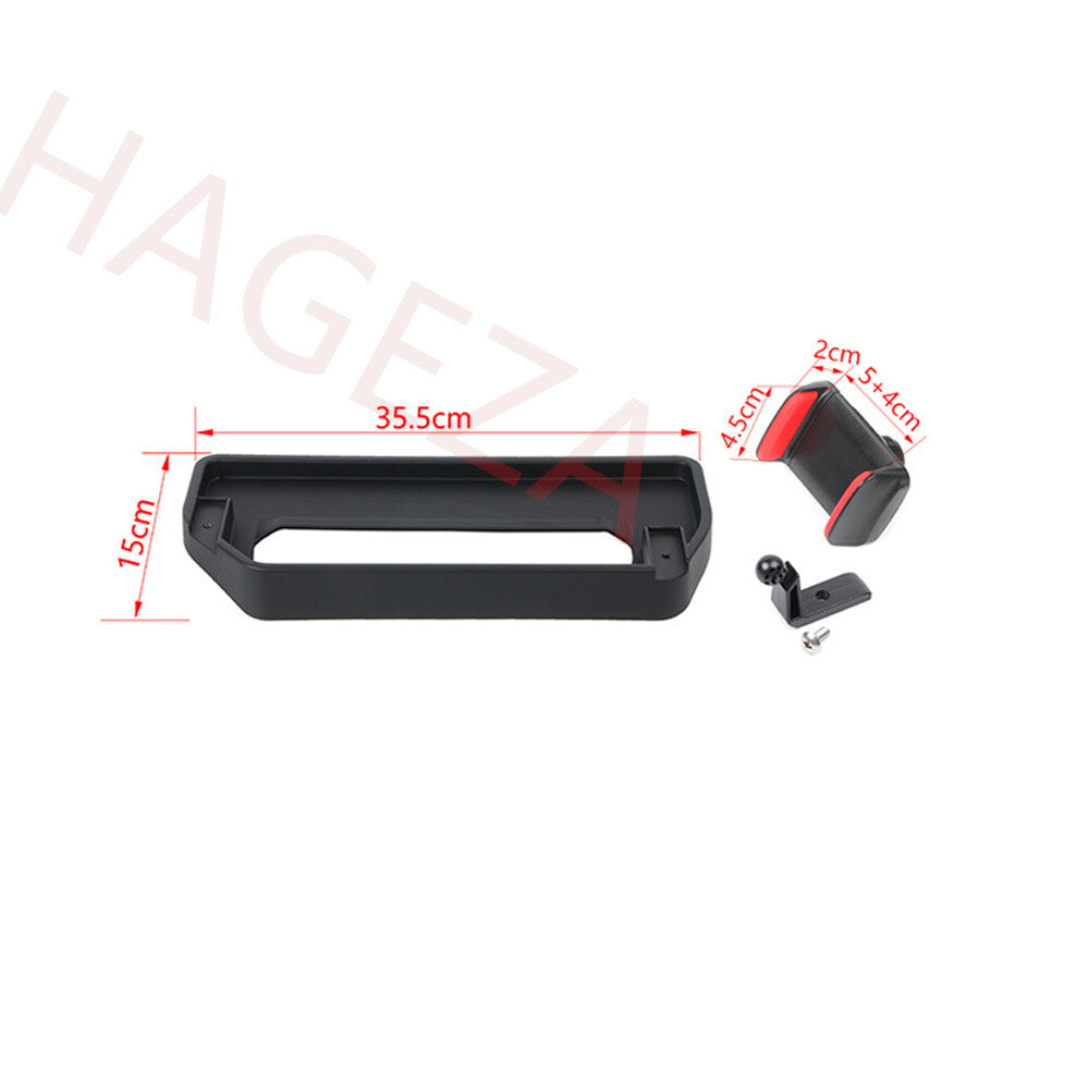 Black ABS Car Mount Mobile Phone Holder Cell Stand Kit for Ford Bronco 2021-2025