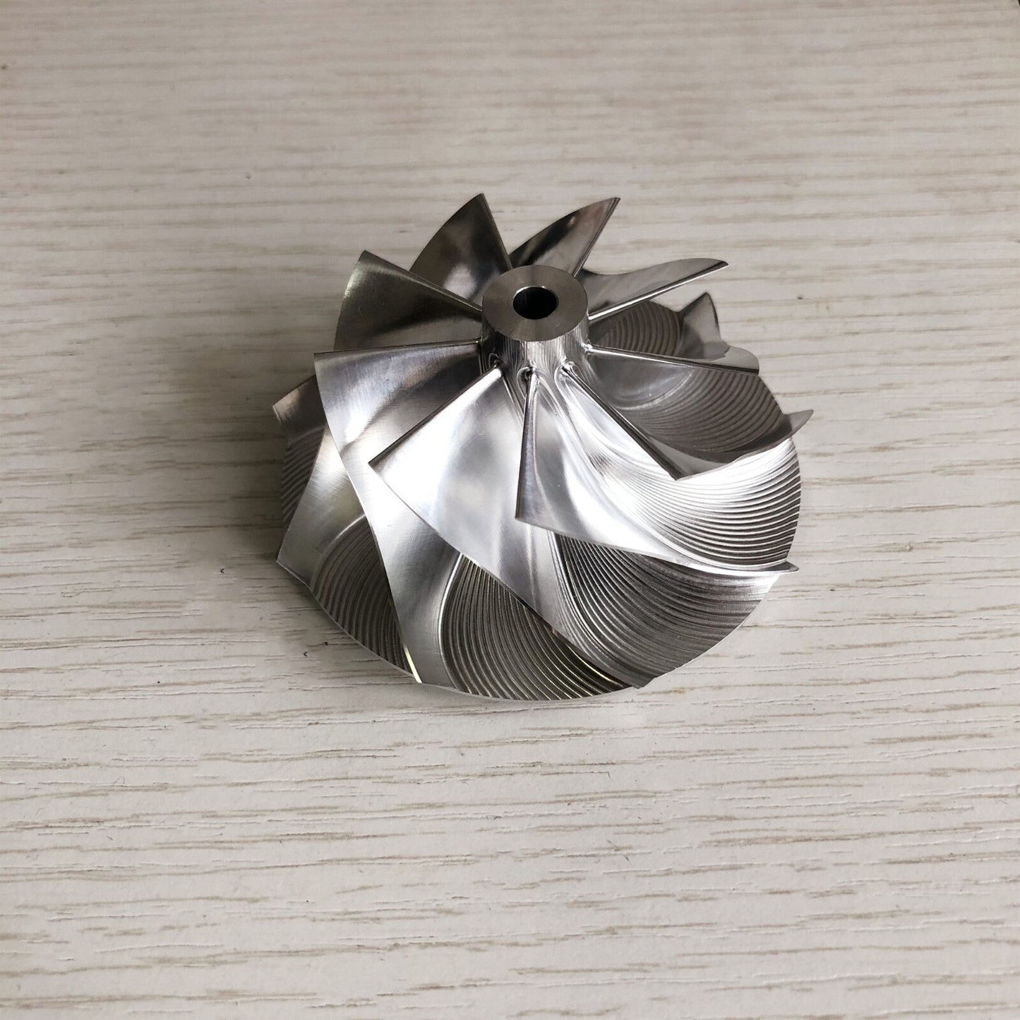 GT15-25 53.11/70.98 mm 9+0 Blade Aluminum 2618/Milling/Blank Compressor Wheel