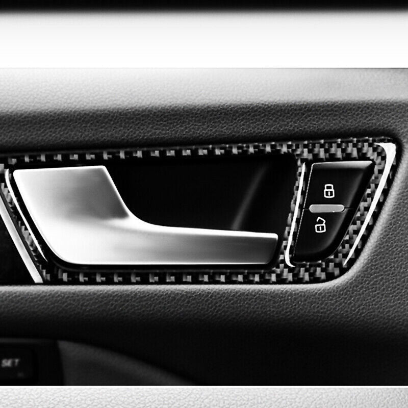carbon fiber interior door handle cup covers suitable for Audi Q5 8R SQ5