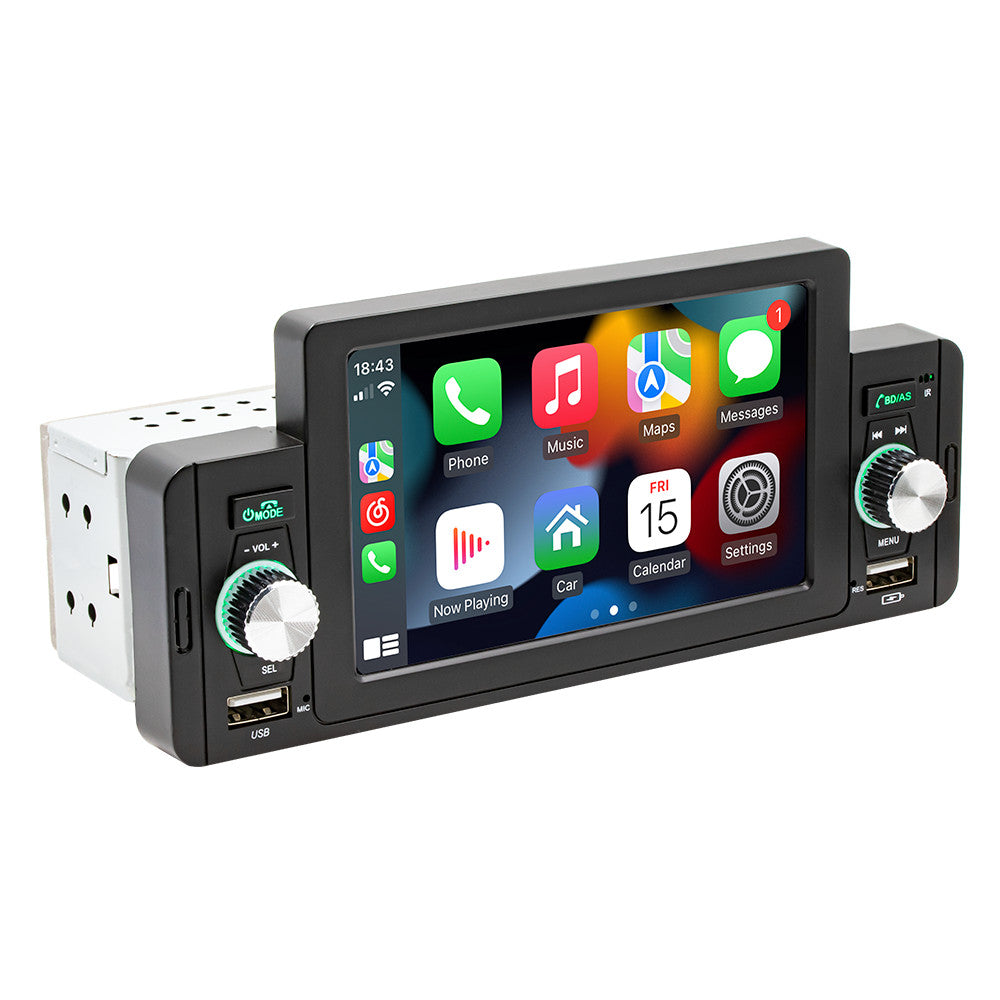 5in Car Stereo Radio For Carplay Android Auto Bluetooth MirrorLink Single Din