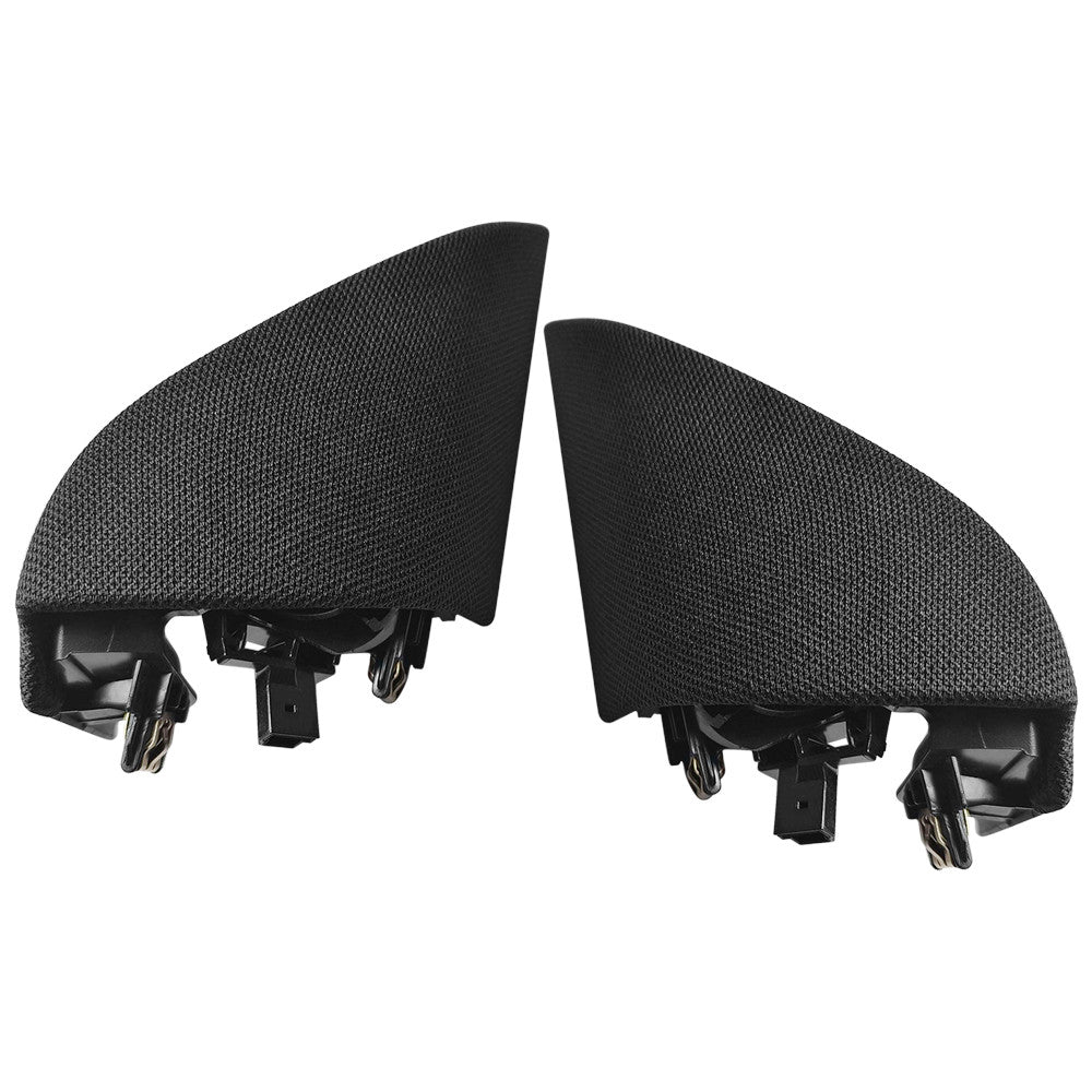 Pair Front Door Window Corner Cover Trim Speaker Black for Model 3 2017-2023