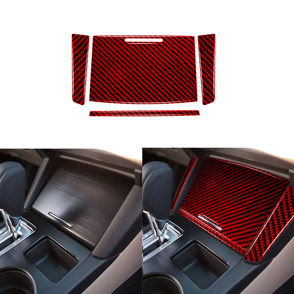 Carbon Fiber Central Console Frame Cover Trim for Jetta Sedan 2011-14 v