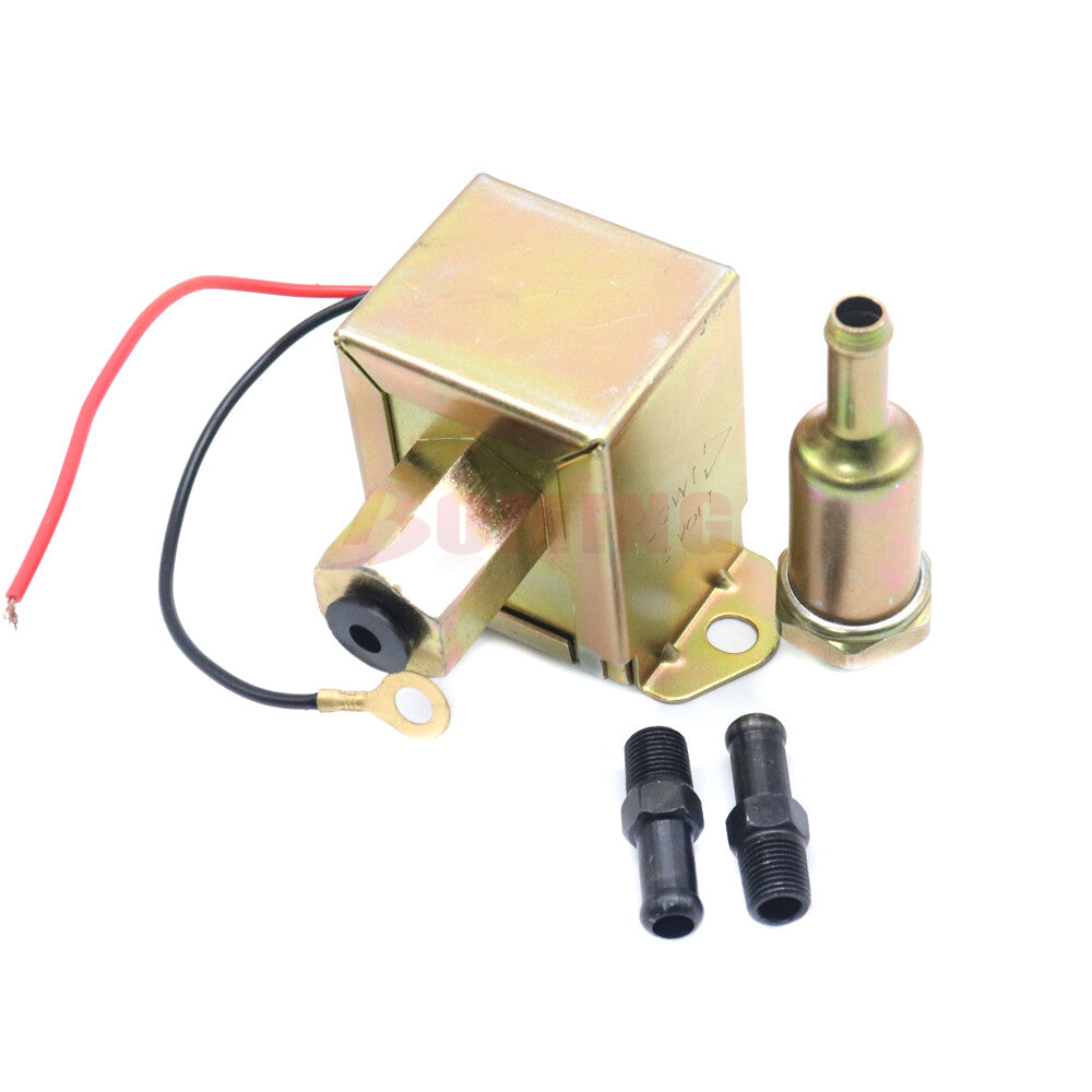 Car Diesel Petrol Facet Red Top Square Electric Fuel Pump 40107 12V 40106 40104