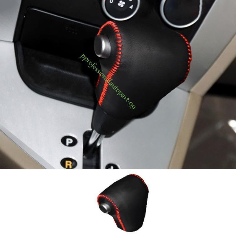 Black leather gear shifter head cover for Hyundai for Tucson 2005-2009