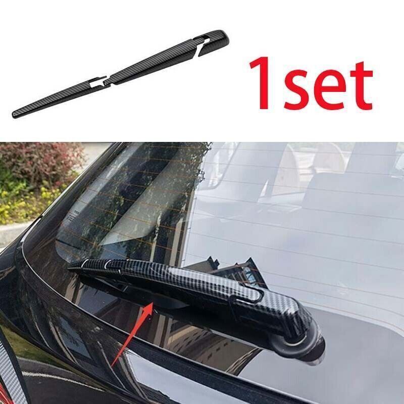 for Toyota for Corolla Cross 22-2024 Carbon Fiber Rear Window Rain Wiper Cover Trim