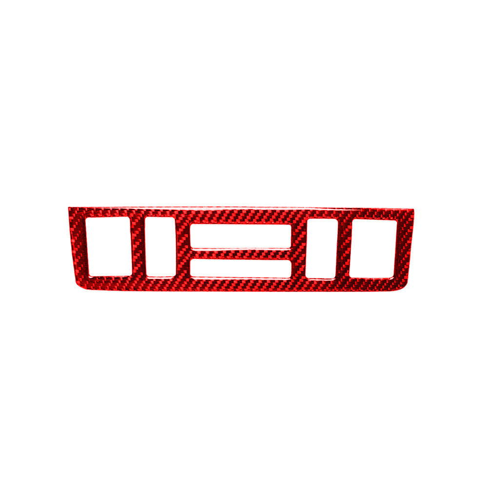 Red Carbon Fiber Central Console Sticker Trim for BMW 3 Series E46 1998-05
