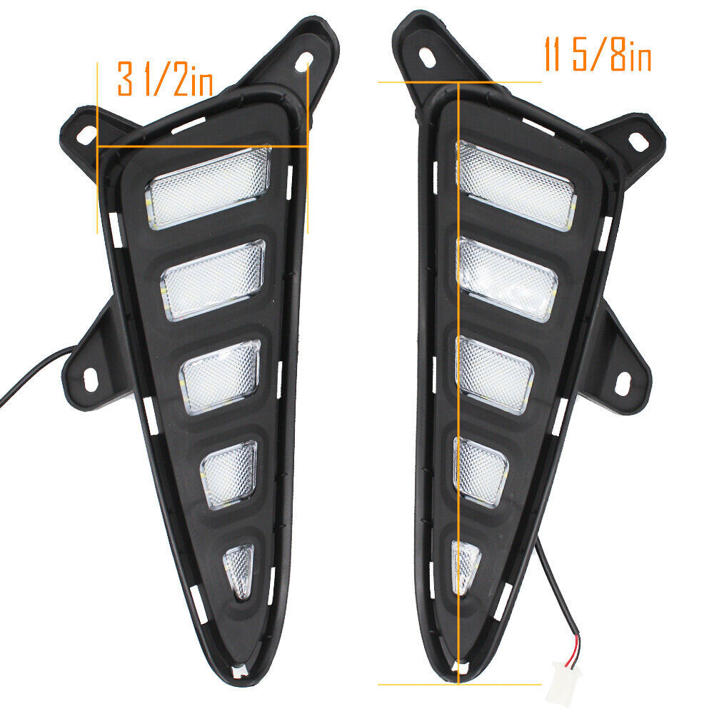 Applicable to for Toyota C-HR 2016 - 2019 DRL LED daytime running lights, turn signals, and fog lights.