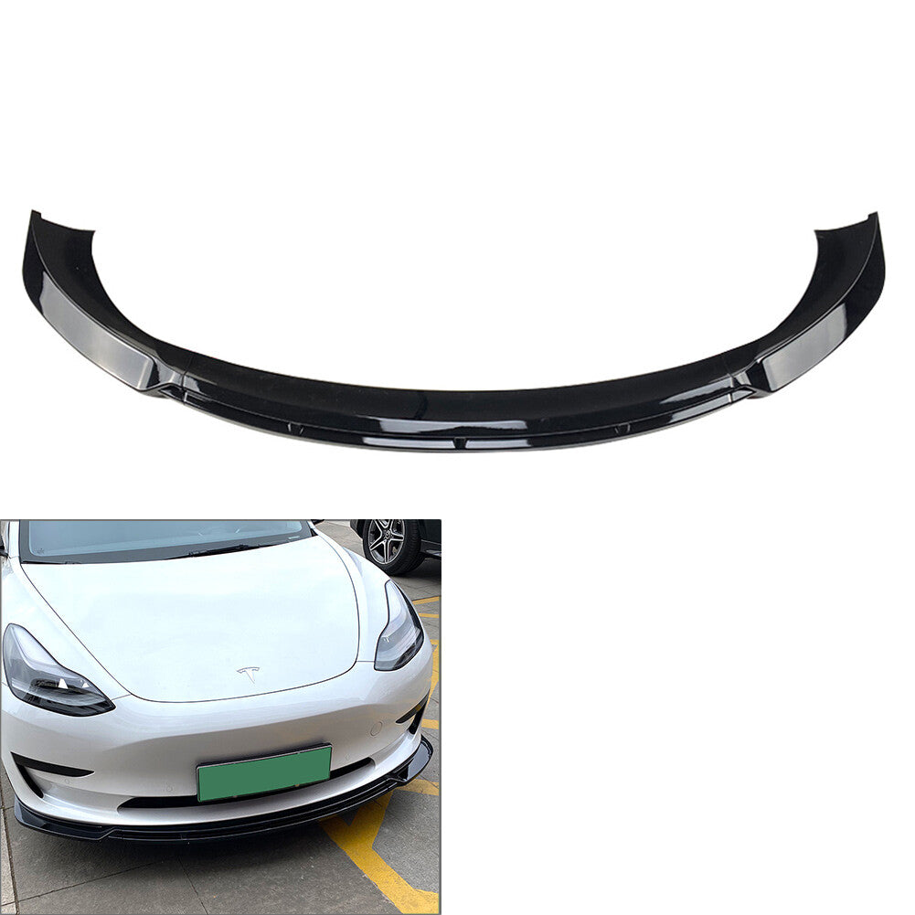 Car Front Bumper Lip Chin Spoiler Splitter for Tesla Model 3 2017-2021 08
