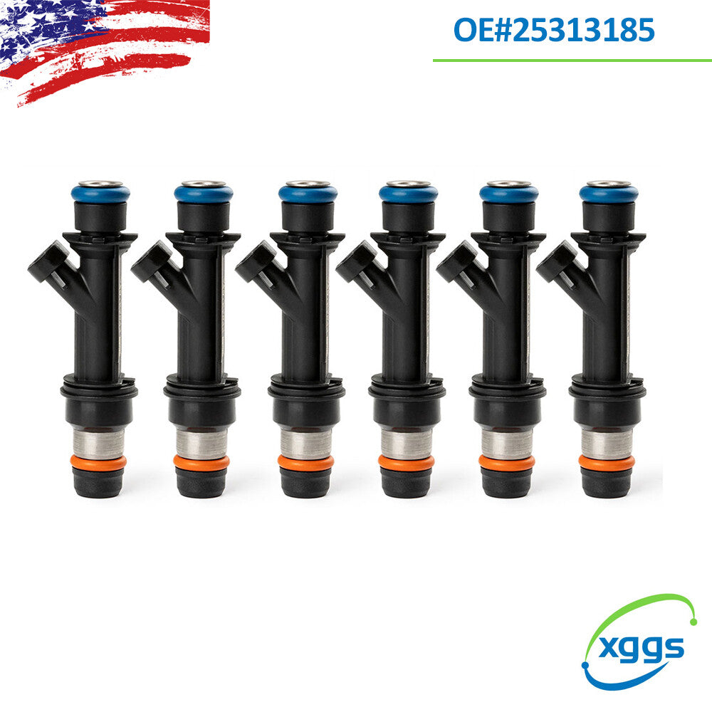 25313185 new Packaging 6 Fuel Injectors for Chevrolet Blazer for GMC Envoy 4.2L 2002-04