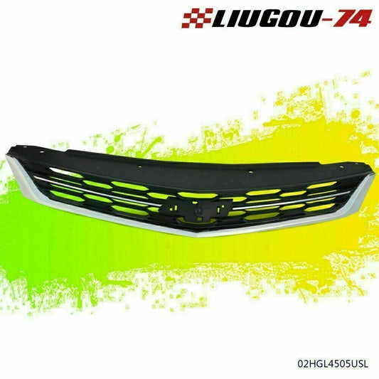 for CHRome Plastic Front Hood Grill Upper Bumper Fits for Cruze 2016 - 18 - v