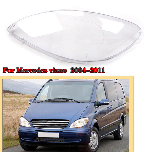 Transparent headlight lens protective cover for Mercedes-Benz W639 Vito Viano 2004-10 (left)