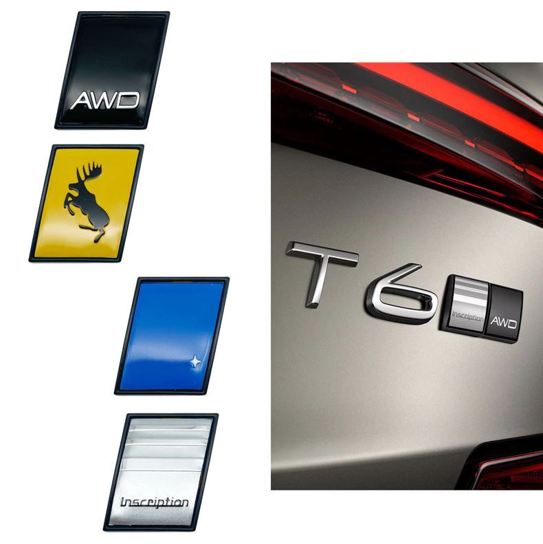 Suitable for Volvo boots, trunk badges, decals, letter badges, stars, S60, S70, S80, S90