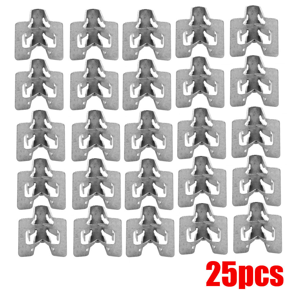 25Pcs Metal Car Fastener Clips 1/2 X 5/8 Auto Retainer Moulding Trim