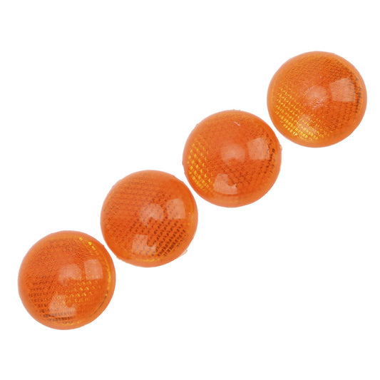 Round Reflector 4Pcs/Set 1.65in Universal Orange Round Reflector