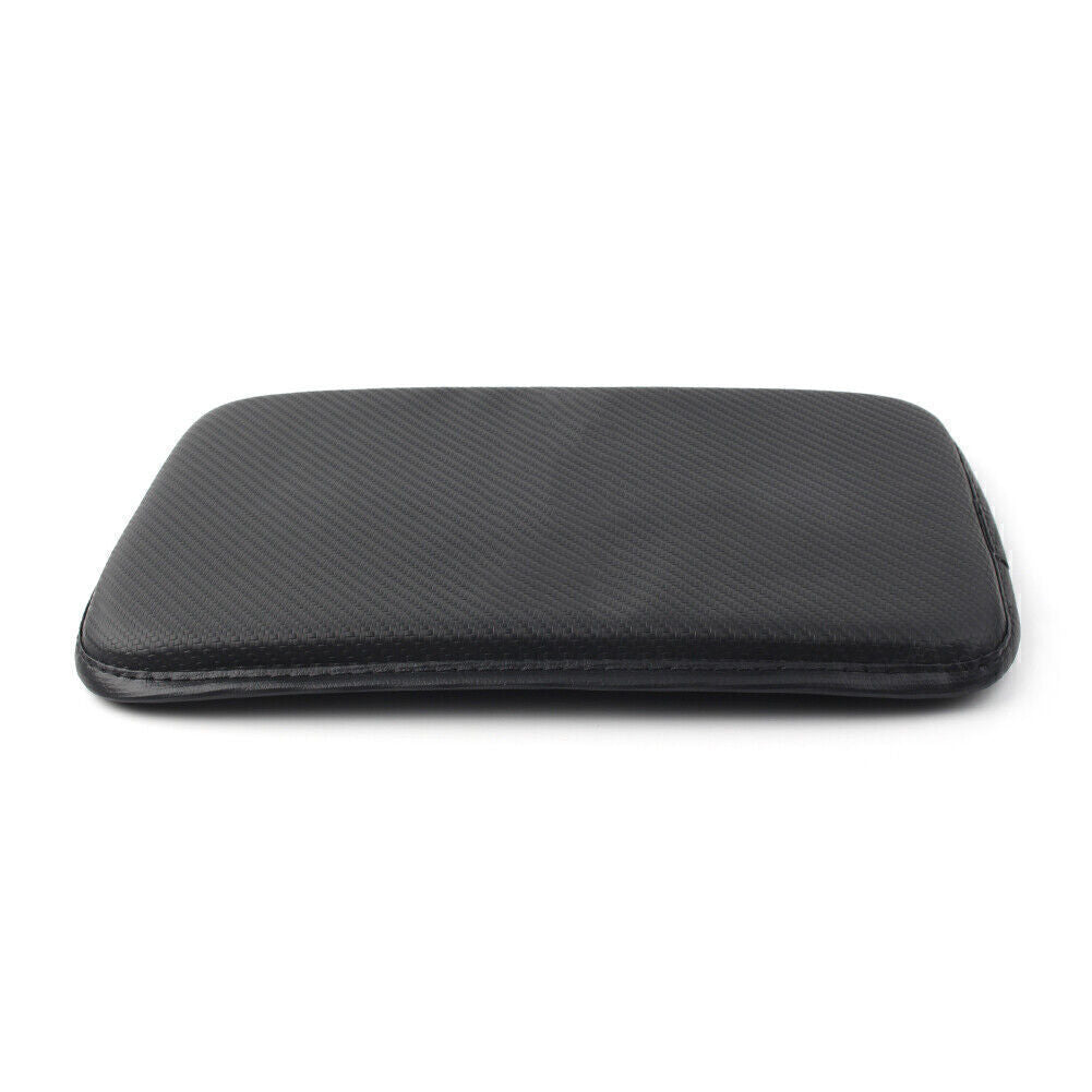 Fit Universal Carbon Fiber Car Armrest Cover Center Console Cushion Pad Mat Q