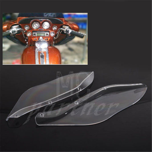 Clear wings Windshield Air Deflectors for Harley Street Glide Touring FLHR FLHT Q