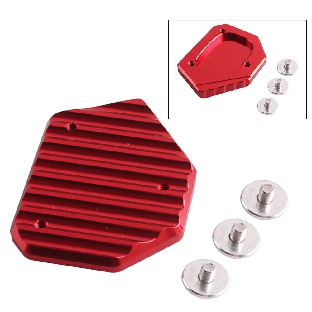 1 x Side Stand Kickstand Plate Pad Red Fit for Honda CBR500R CB500F/X 2013-2014 Q