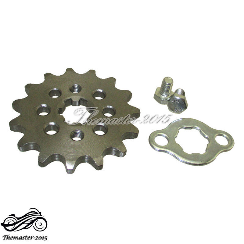 420 15 Tooth Teeth 17mm Front Engine Sprocket For 110 125 140 cc Pit Dirt Bike Q