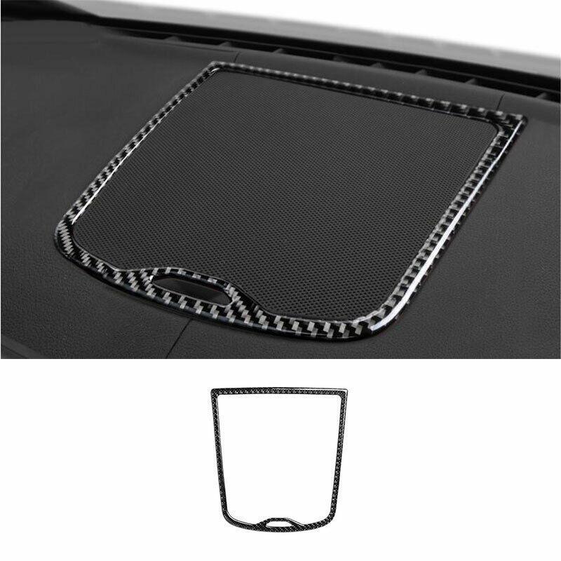 for BMW X3 G01 X4 2018-21 Real Carbon Fiber Console Dashboard Speaker Frame Trim