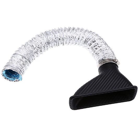 Racing Car Carbon Fiber Look Turbo Air Intake Pipe Turbine Inlet Pipe Air funnel