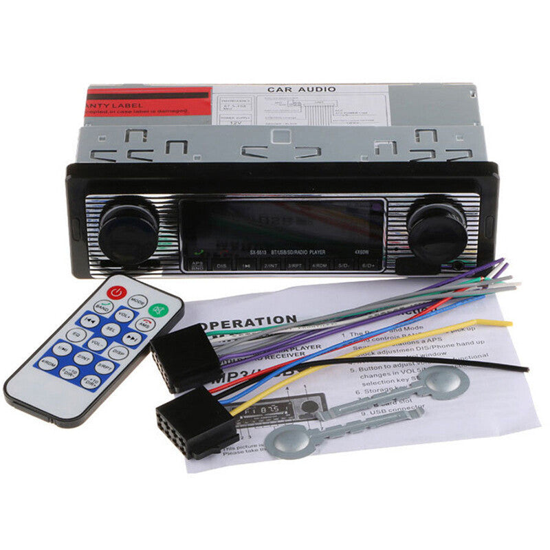 4-Channel Bluetooth USB/FM/WMA Radio Audio Stereo MP3 Player Remote Control v