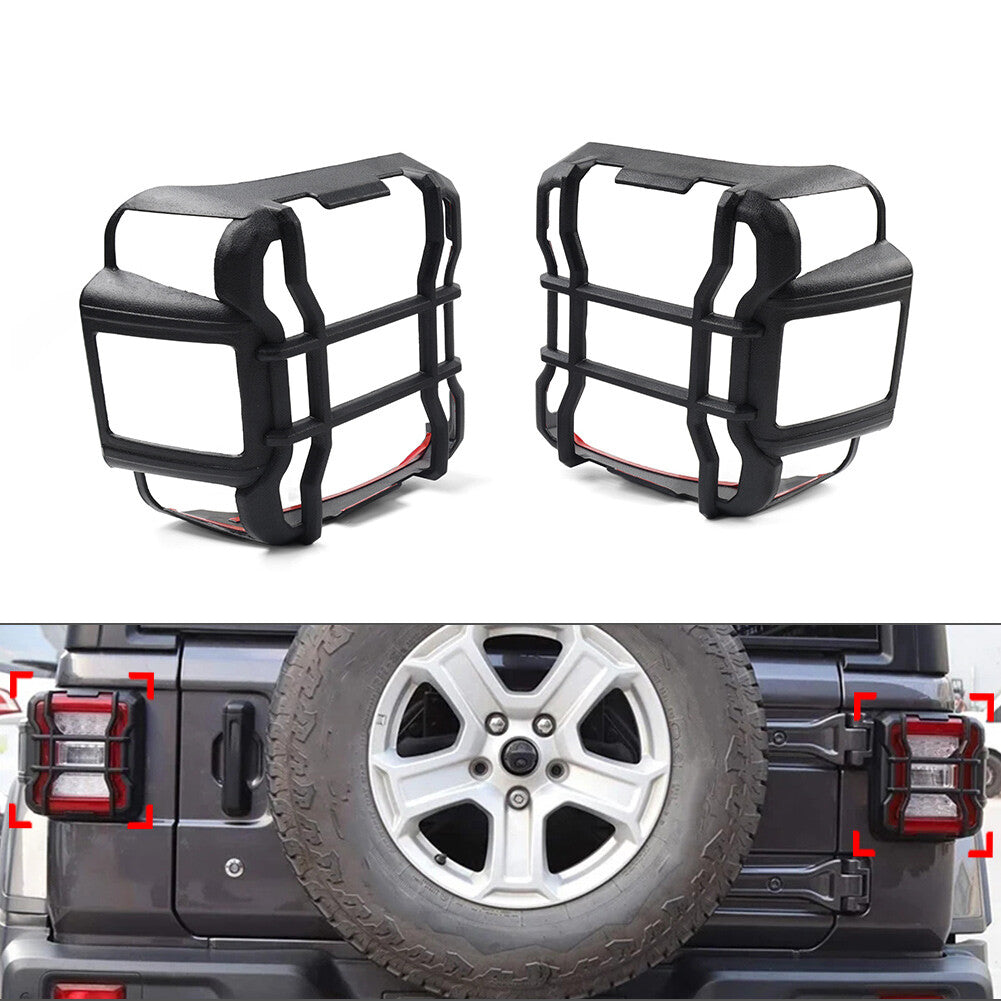 Rear Taillights Light Guard Cover Trim for Jeep for Wrangler JL 2018-2023