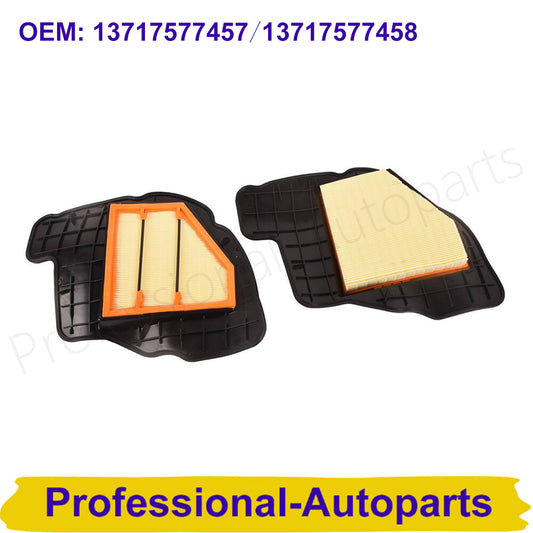 1 pair of L+R engine air filters suitable for BMW E60 E61 E70 E71 F01 F02 F03 F04 F10 F18