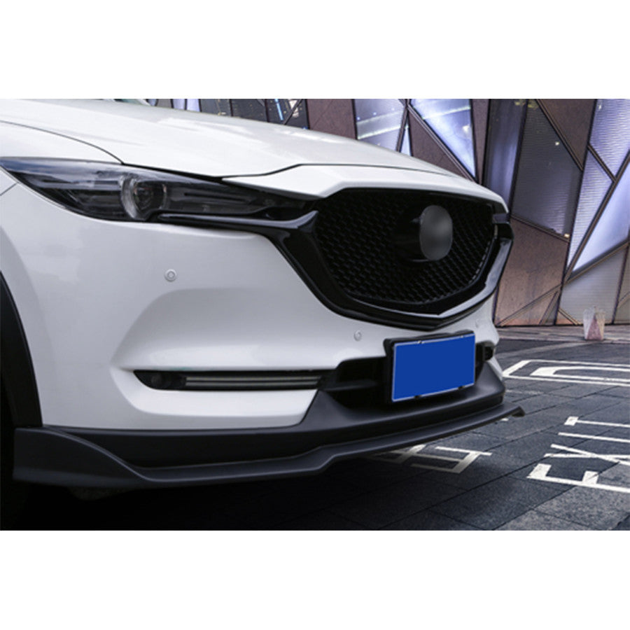 for Mazda CX-5 CX5 2017-21 Gloss Black Front Lower Mesh Grille Grill Strip Trim