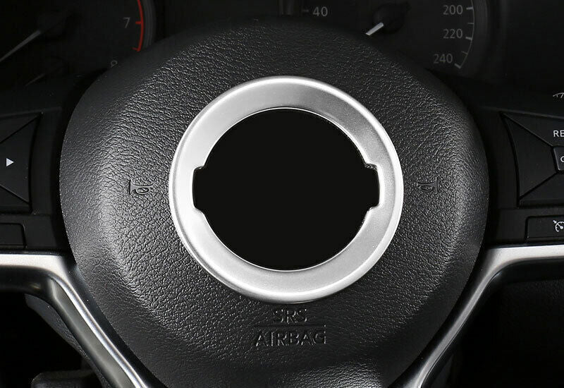Steering Wheel Sticker Cover Trim for Nissan Altima Teana 2019-2022 Silver Steel