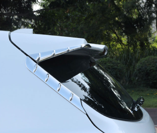 Chrome Rear Spoiler Window Side Cover Trim for Toyota Highlander 2020-2022