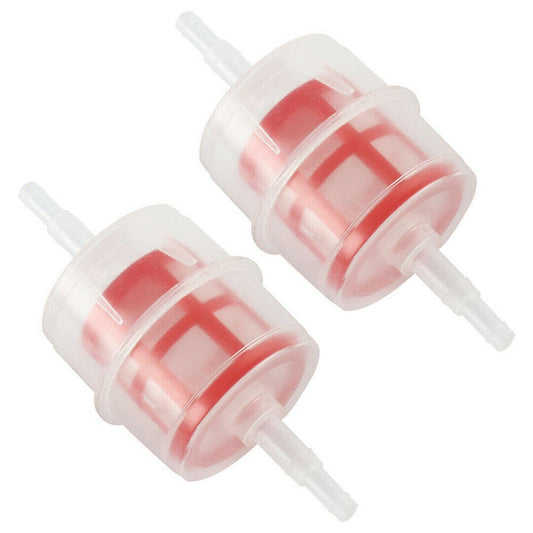 2pcs 6/8mm Filter Fuel Diesel For Lawnmowers Hose Inline Motorcycle Plastic New v