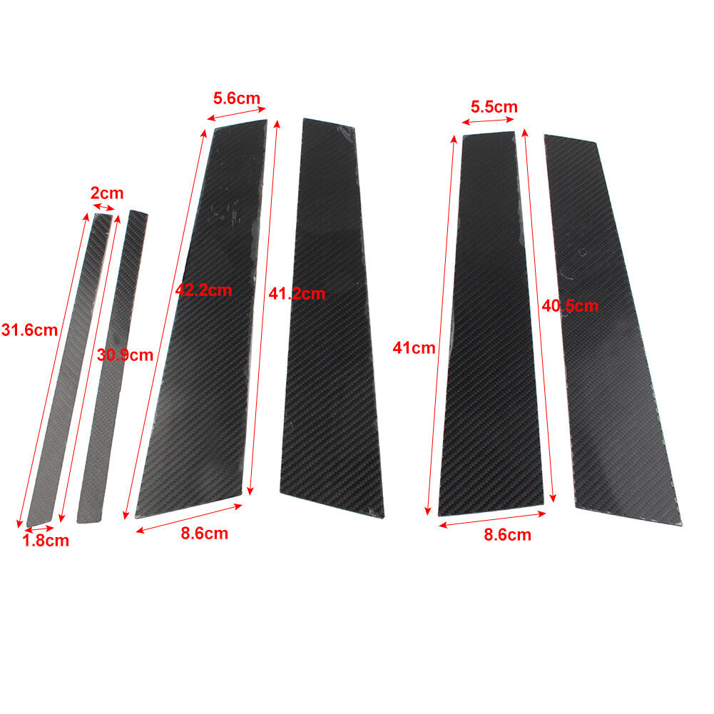 Car Exterior Door Window B Pillar Post Cover Trim for Mercedes-Benz C Class W204