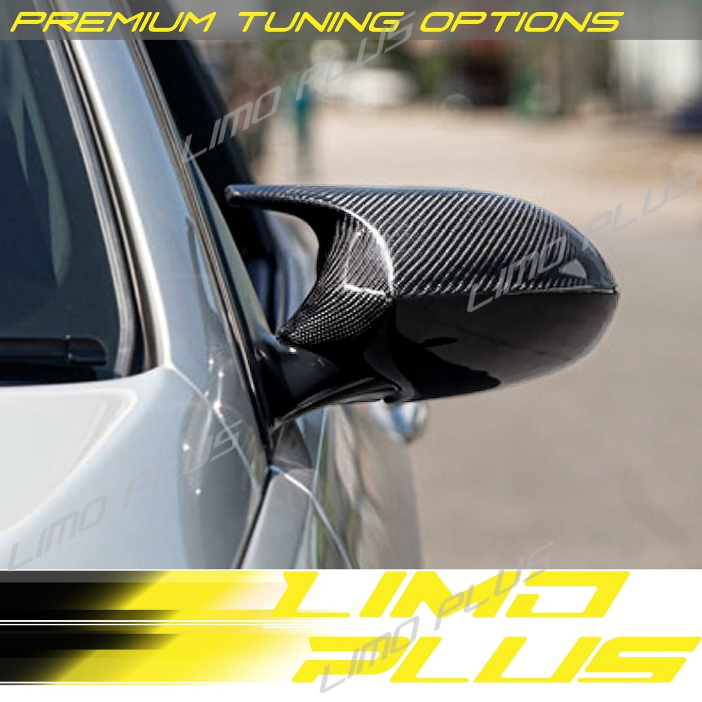 Real Carbon Fiber Side Mirror Cover Replacement for E81 E82 E88 E87 Pre-LCI v