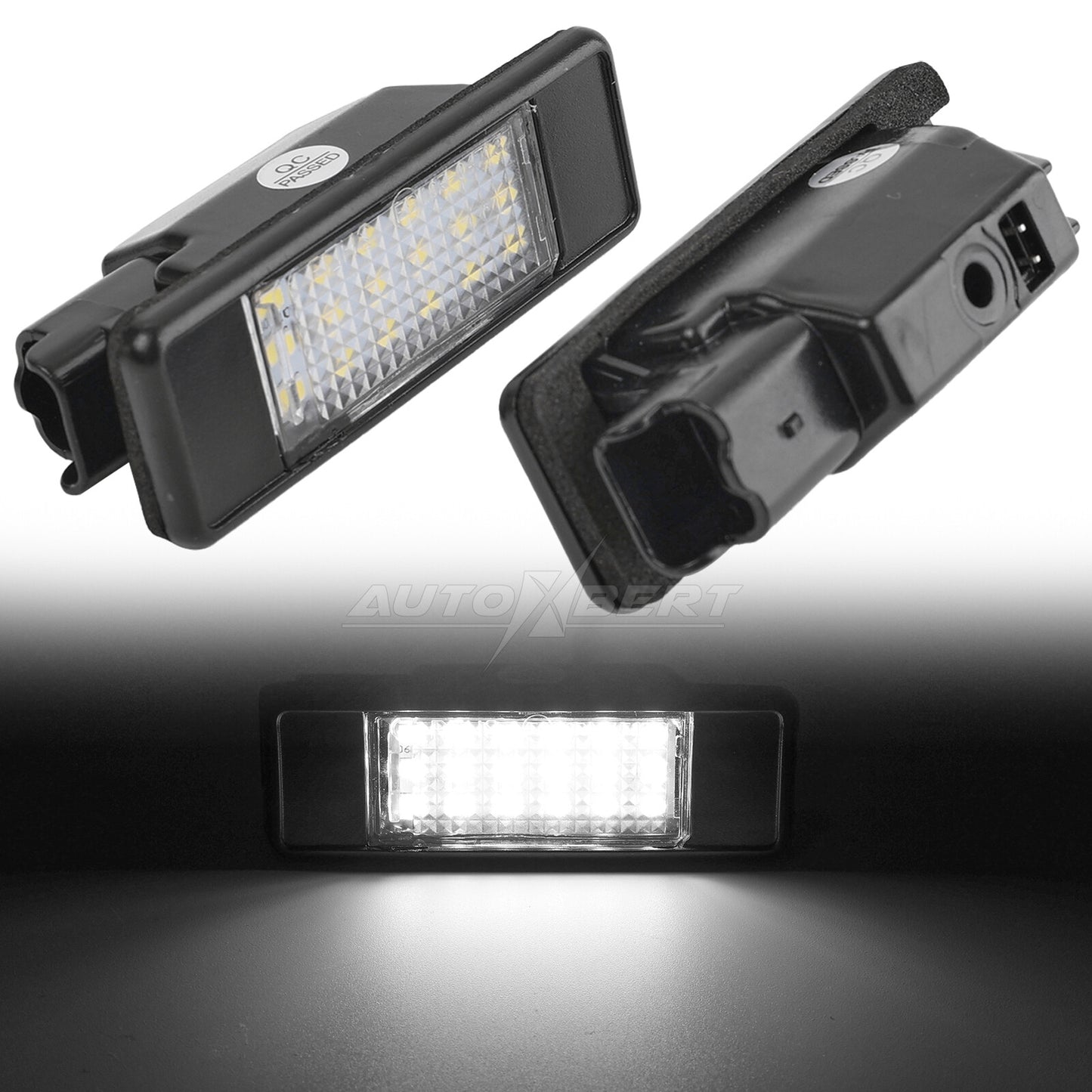 2x LED license plate light for Nissan Qashqai X-Trail license plate lighting German Q